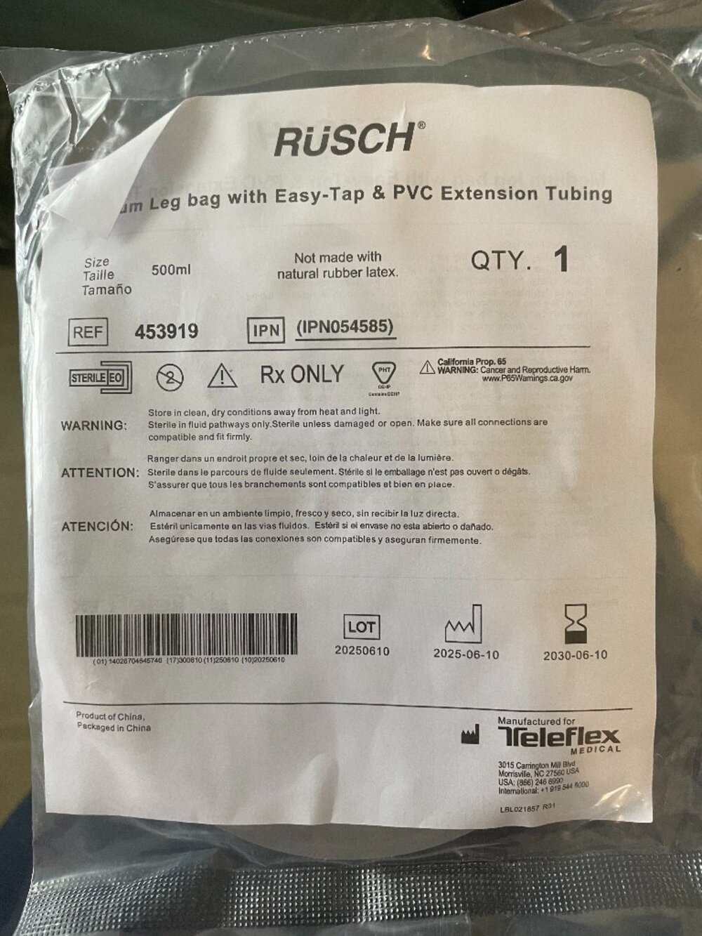 Catheter Bag (Folly) 500ml